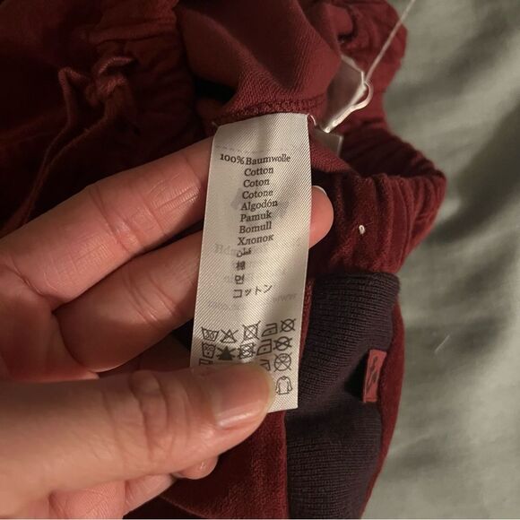 Noe & Zoe Plum Burgundy Velvet Shorts Size 3-6 Months NWT - Picture 5 of 5